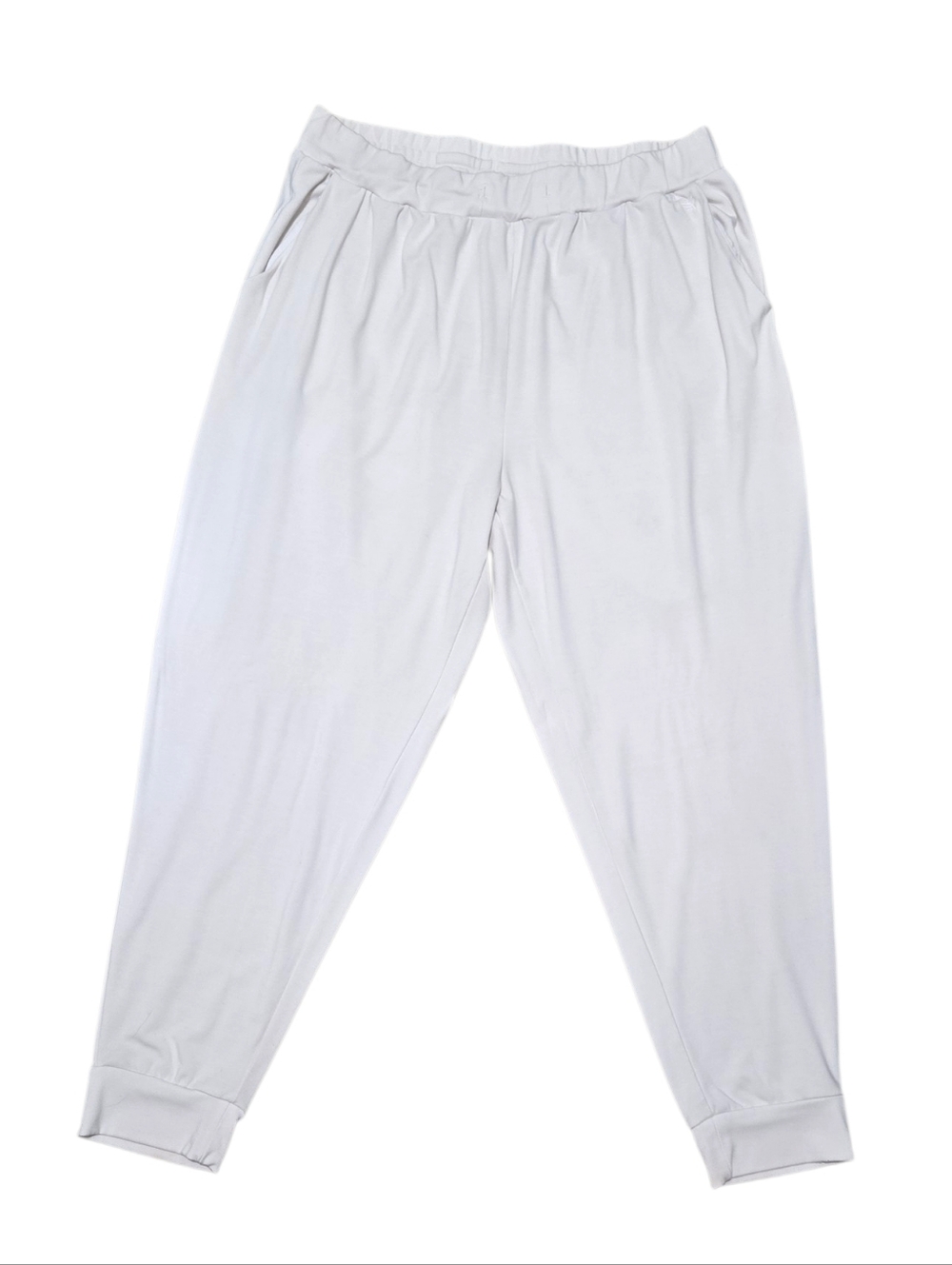 Women's Cozy Earth Off White Relaxed Brushed Bamboo Jogger Pants XXL